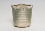 Small Vintage Green and Beige Speckled Stoneware Bud Vase by Deanna Nichols - Image 2
