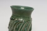 Petite Vintage Green Glaze Studio Ceramic Sgraffito Bud Vase by Deanna Nichols - Image 8