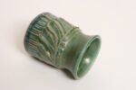 Petite Vintage Green Glaze Studio Ceramic Sgraffito Bud Vase by Deanna Nichols - Image 3