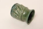 Petite Vintage Green Glaze Studio Ceramic Sgraffito Bud Vase by Deanna Nichols - Image 4