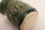Petite Vintage Green Glaze Studio Ceramic Sgraffito Bud Vase by Deanna Nichols - Image 10