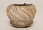 Vintage Diminutive Pink Matte Glazed Incised Ceramic Bud Vase by Deanna Nichols - Image 5