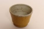 Petite Vintage Matte Ochre Studio Stoneware Vessel / Bud Vase by Deanna Nichols - Image 4