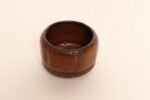 Diminutive Vintage Red Variegated Incised Stoneware Vessel by Deanna Nichols - Image 4