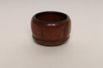 Diminutive Vintage Red Variegated Incised Stoneware Vessel by Deanna Nichols - Image 5
