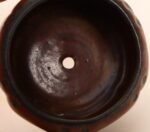 Diminutive Vintage Red Variegated Incised Stoneware Vessel by Deanna Nichols - Image 9