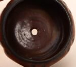 Diminutive Vintage Red Variegated Incised Stoneware Vessel by Deanna Nichols - Image 9