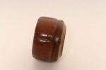 Diminutive Vintage Red Variegated Incised Stoneware Vessel by Deanna Nichols - Image 6