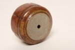 Diminutive Vintage Red Variegated Incised Stoneware Vessel by Deanna Nichols - Image 7
