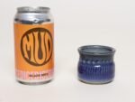 Petite Vintage Cobalt Glazed Studio Stoneware Incised Vessel by Deanna Nichols - Image 9