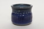 Petite Vintage Cobalt Glazed Studio Stoneware Incised Vessel by Deanna Nichols - Image 3