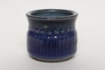 Petite Vintage Cobalt Glazed Studio Stoneware Incised Vessel by Deanna Nichols - Image 3