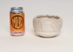 Vintage Pink Matte Glazed Incised Ceramic Vase / Planter by Deanna Nichols - Image 9