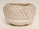 Vintage Pink Matte Glazed Incised Ceramic Vase / Planter by Deanna Nichols - Image 5