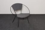 Mid-Century Iron and Bouclé Circle Chair by Joseph Cicchelli for Reilly-Wolff - Image 2
