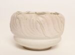 Vintage Pink Matte Glazed Incised Ceramic Vase / Planter by Deanna Nichols - Image 6