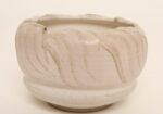 Vintage Pink Matte Glazed Incised Ceramic Vase / Planter by Deanna Nichols - Image 4