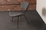 Mid-Century Iron and Bouclé Circle Chair by Joseph Cicchelli for Reilly-Wolff - Image 5