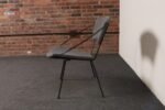 Mid-Century Iron and Bouclé Circle Chair by Joseph Cicchelli for Reilly-Wolff - Image 6