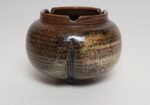 Vintage Bulbous Form Studio Pottery Earth Tone Footed Planter by Deanna Nichols - Image 2