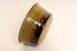 Petite Variegated Ochre and Brown Matte Glazed Stoneware Bowl by Deanna Nichols - Image 3