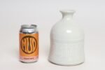 Vintage White Glazed Studio Ceramic Vase with Sgraffito Detail by Deanna Nichols - Image 7