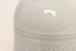 Vintage White Glazed Studio Ceramic Vase with Sgraffito Detail by Deanna Nichols - Image 8