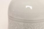 Vintage White Glazed Studio Ceramic Vase with Sgraffito Detail by Deanna Nichols - Image 8