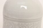 Vintage White Glazed Studio Ceramic Vase with Sgraffito Detail by Deanna Nichols - Image 9