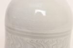 Vintage White Glazed Studio Ceramic Vase with Sgraffito Detail by Deanna Nichols - Image 9