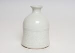 Vintage White Glazed Studio Ceramic Vase with Sgraffito Detail by Deanna Nichols - Image 3