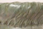 Vintage Green and Beige Speckled Ceramic Planter with Saucer by Deanna Nichols - Image 15
