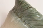 Vintage Green and Beige Speckled Ceramic Planter with Saucer by Deanna Nichols - Image 16