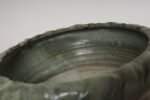 Vintage Green and Beige Speckled Ceramic Planter with Saucer by Deanna Nichols - Image 21