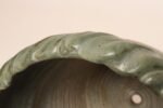 Vintage Green and Beige Speckled Ceramic Planter with Saucer by Deanna Nichols - Image 23