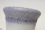 Vintage Lilac and Pale Gray Studio Ceramic Planter with Plate by Deanna Nichols - Image 26