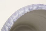 Vintage Lilac and Pale Gray Studio Ceramic Planter with Plate by Deanna Nichols - Image 32