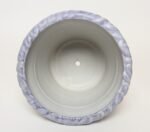 Vintage Lilac and Pale Gray Studio Ceramic Planter with Plate by Deanna Nichols - Image 15