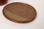 Vintage Crimson and Slate Studio Ceramic Planter with Saucer by Deanna Nichols - Image 29