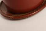 Vintage Crimson and Slate Studio Ceramic Planter with Saucer by Deanna Nichols - Image 27