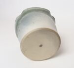 Vintage Green Matte Glaze Botanical Ceramic Planter with Plate by Deanna Nichols - Image 9