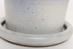 Vintage Periwinkle Incised Studio Ceramic Planter with Saucer by Deanna Nichols - Image 29