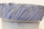 Vintage Periwinkle Incised Studio Ceramic Planter with Saucer by Deanna Nichols - Image 22