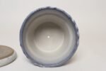 Vintage Periwinkle Incised Studio Ceramic Planter with Saucer by Deanna Nichols - Image 12