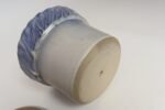 Vintage Periwinkle Incised Studio Ceramic Planter with Saucer by Deanna Nichols - Image 13