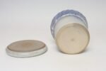 Vintage Periwinkle Incised Studio Ceramic Planter with Saucer by Deanna Nichols - Image 9