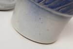 Vintage Periwinkle Incised Studio Ceramic Planter with Saucer by Deanna Nichols - Image 28