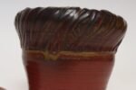 Vintage Red, Ochre and Slate Studio Ceramic Planter with Plate by Deanna Nichols - Image 17