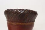 Vintage Red, Ochre and Slate Studio Ceramic Planter with Plate by Deanna Nichols - Image 14