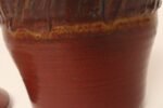 Vintage Red, Ochre and Slate Studio Ceramic Planter with Plate by Deanna Nichols - Image 19